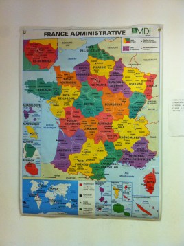 The map upon which my French teacher flails. I think she's trying to tell me something.