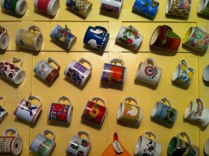 It's always fun in the morning to choose a mug from this wall; which one would you choose?