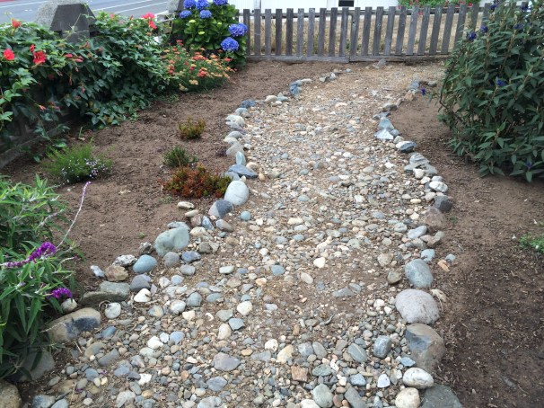 I could just follow this path from my front yard to theirs.