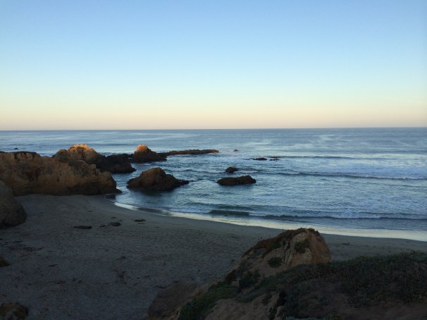 I run to the ocean in the mornings, just because I need to; it reminds me to go slowly in the day ahead, and not worry too much.