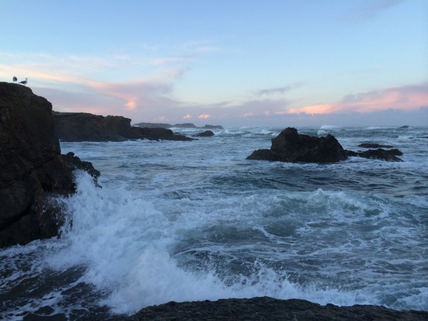 Crash, bam, swirl!, say the waves...