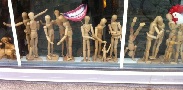 Surely Seattle is a great town, if these are the kinds of shenanigans embraced by its little wooden people.