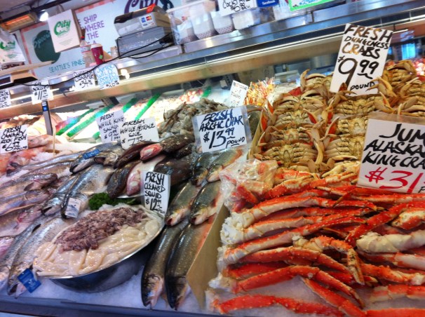 Apparently my tenderhearted self is a bit hypocritical; though I don’t eat meat, I make an exception for tasty seafood.