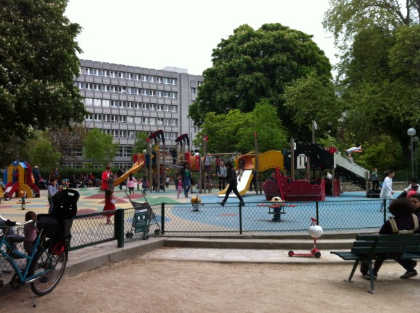 Perhaps my children would have played at this very playground, hidden among the streets of Paris. 