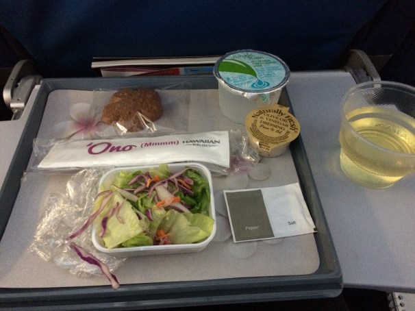 I chose white for my free dinner bev. 