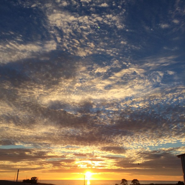 Admittedly, the first sunset of fall was pretty spectacular...ok, I can be on board with this. 