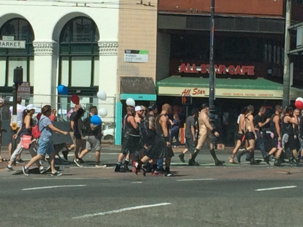 Who are these men? Why are they in a parade? Do they feel at all self-conscious? Do they know they kind of rock?